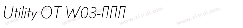 Utility OT W03字体转换